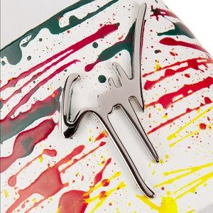 giuseppe zanotti BNIB paint splatter logo sandals